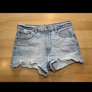 Abercrombie & Fitch Light Blue Jean Shorts